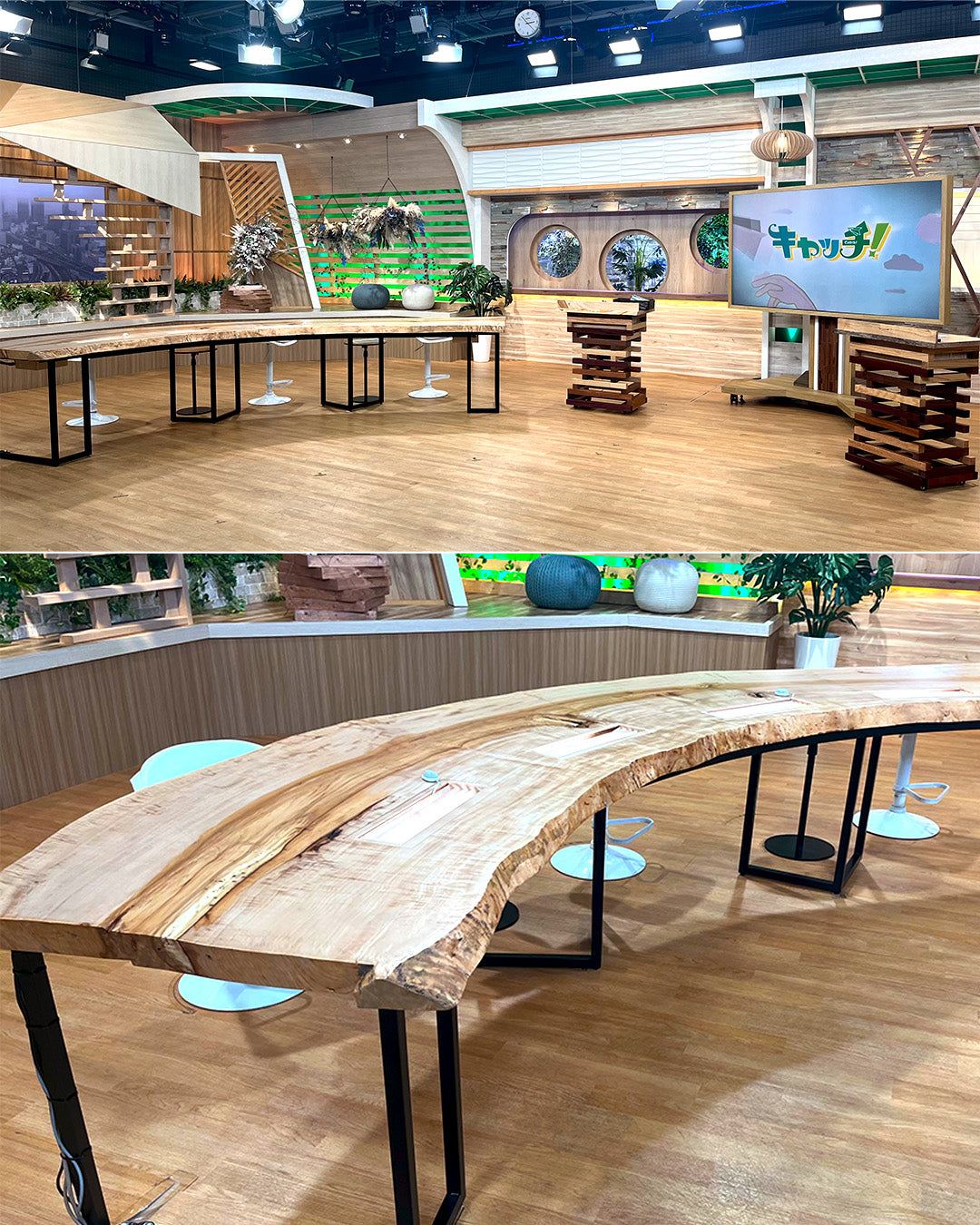 中京テレビ様「キャッチ」スタジオメインテーブル製作