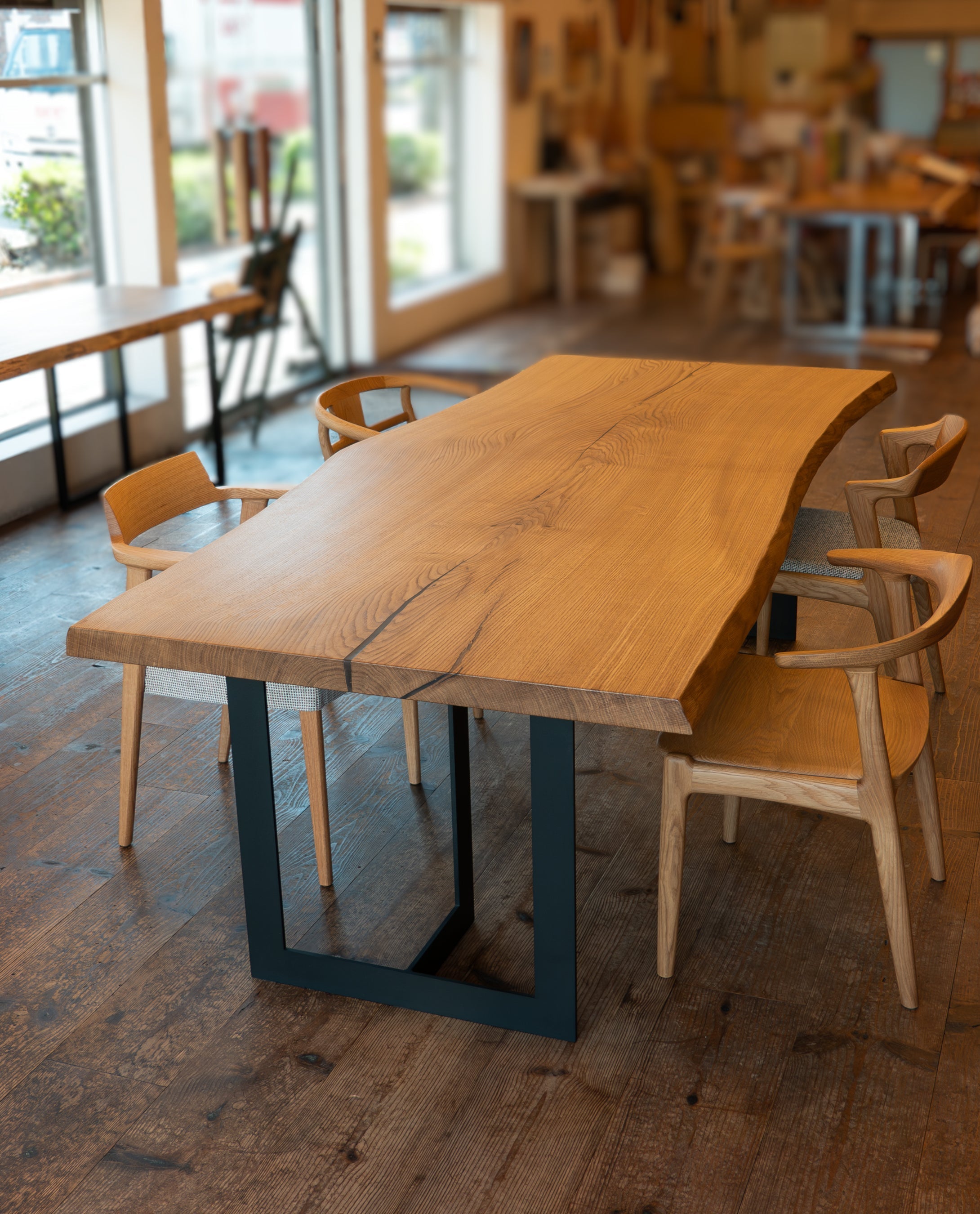 ホワイトオーク 一枚板|幅227cm|No.0001