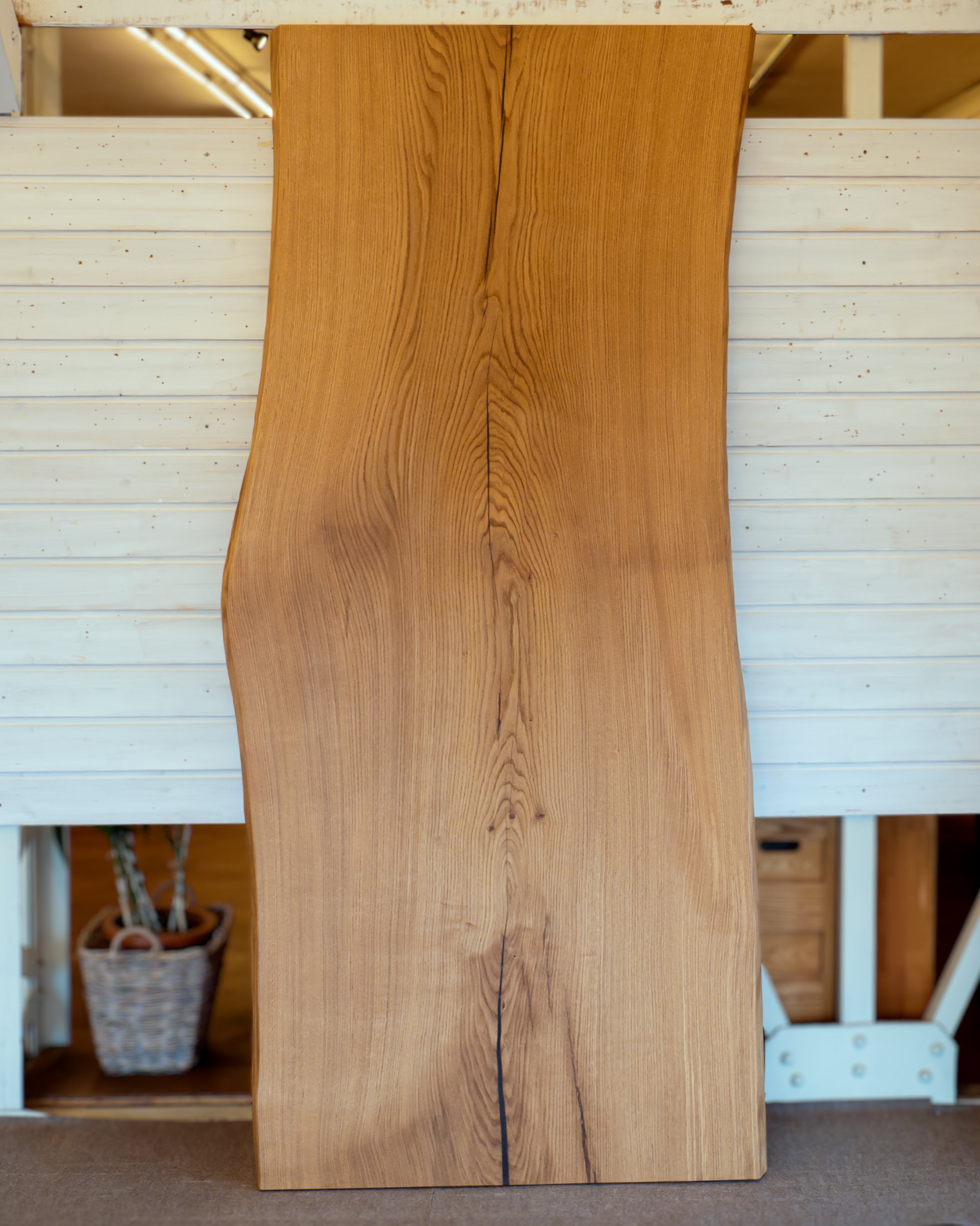 ホワイトオーク 一枚板|幅227cm|No.0001