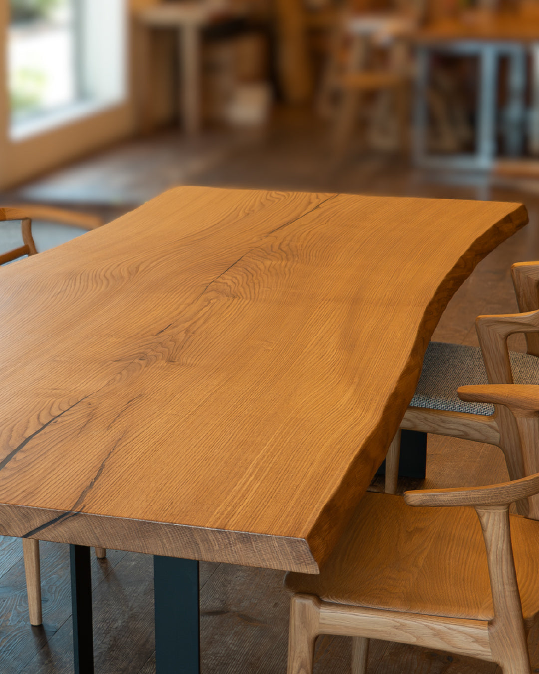 ホワイトオーク 一枚板|幅227cm|No.0001