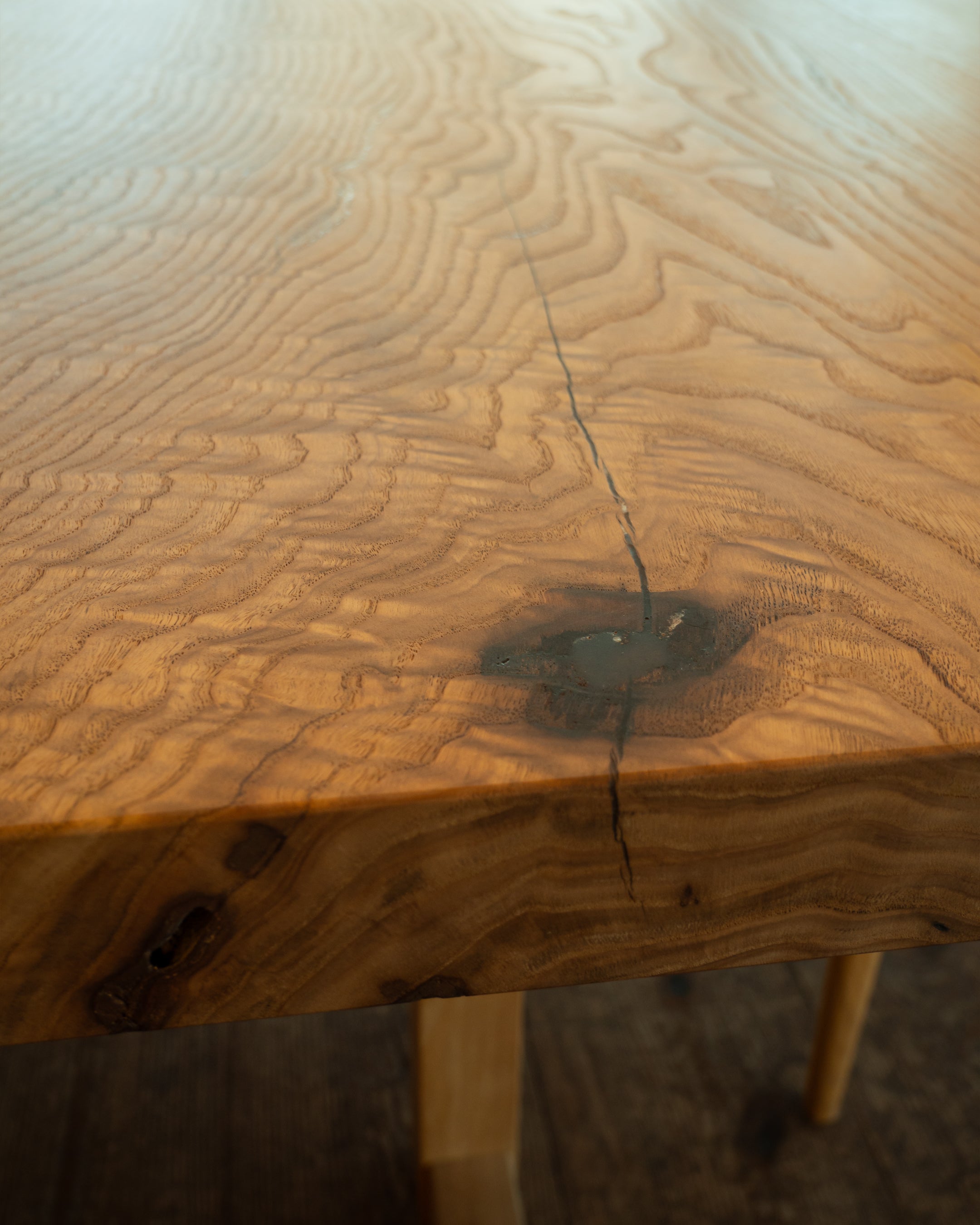 国産栗 一枚板 |幅202cm |No.0003