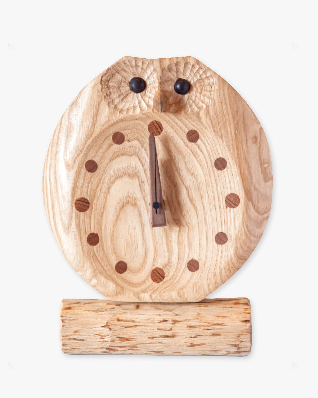 木の時計 | 工房森の樹 フクロウ置時計|10-3-1