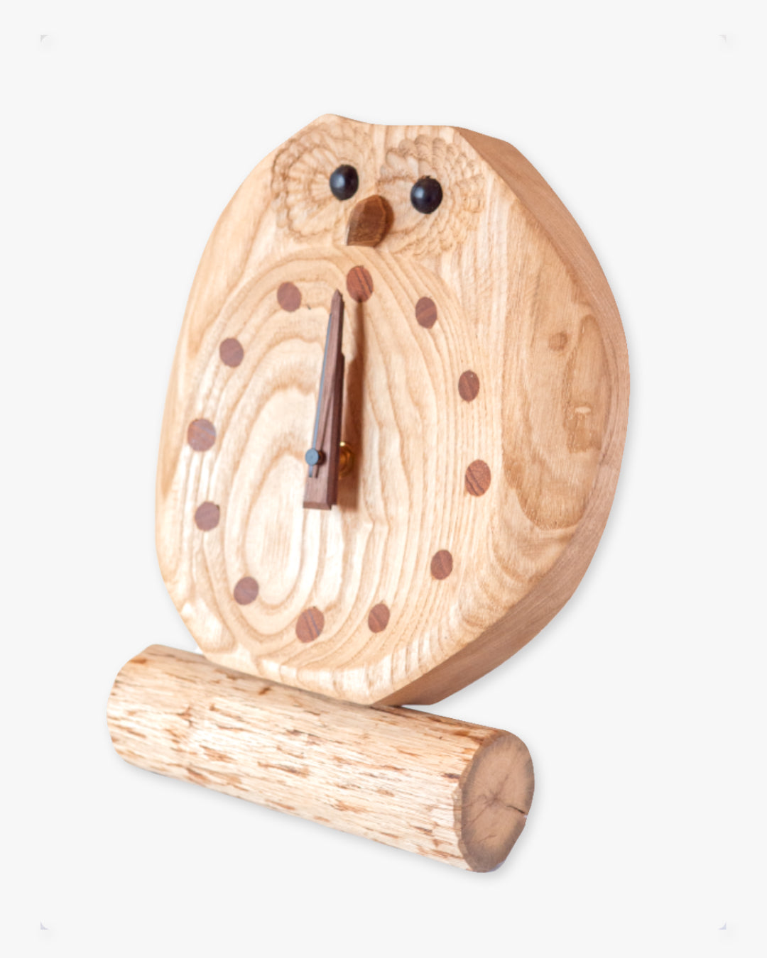 木の時計 | 工房森の樹 フクロウ置時計|10-3-1