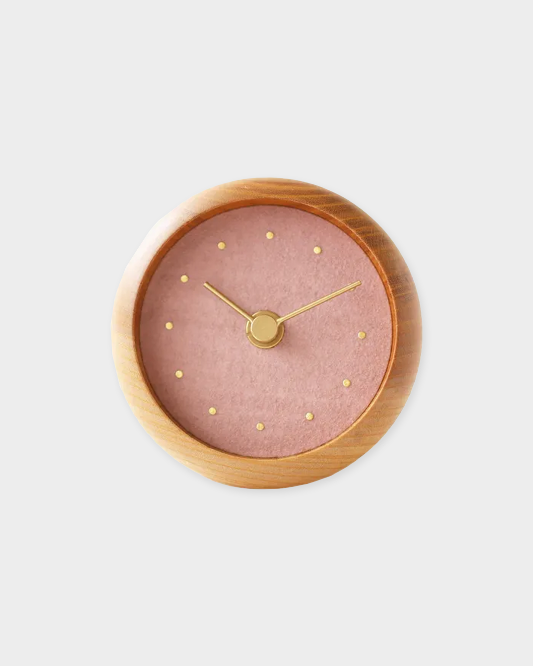 木の時計 | はなもっこ 置時計 桜鼠(さくらねず)|11-2