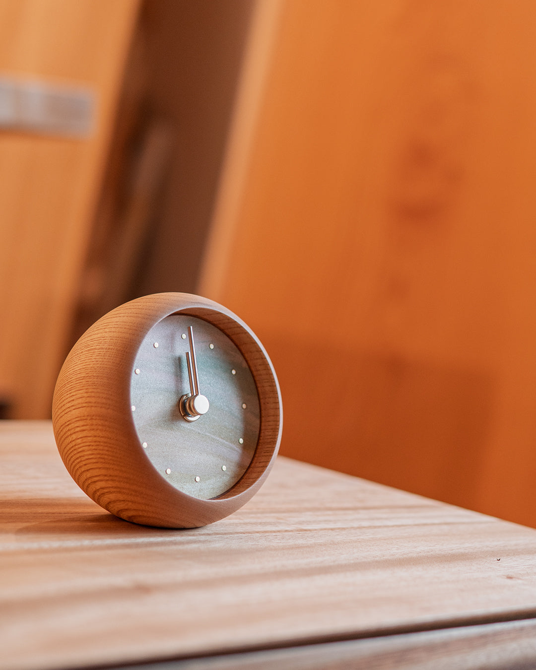 木の時計 | はなもっこ 置時計 彩霞|11-3-1