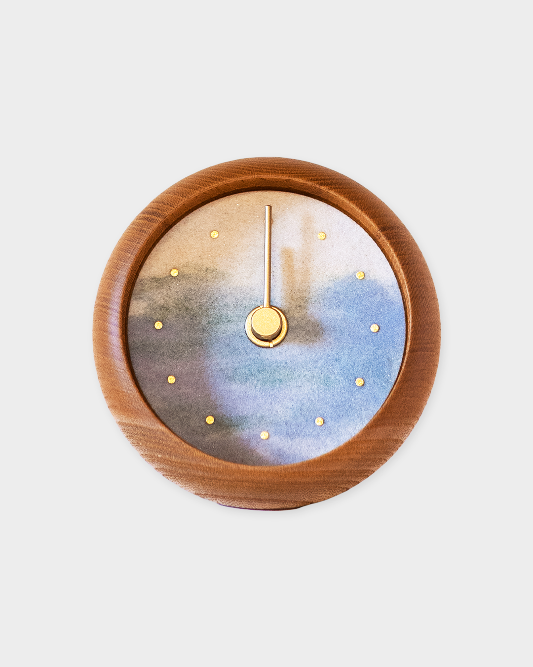 木の時計 | はなもっこ 置時計 彩霞|11-3-2