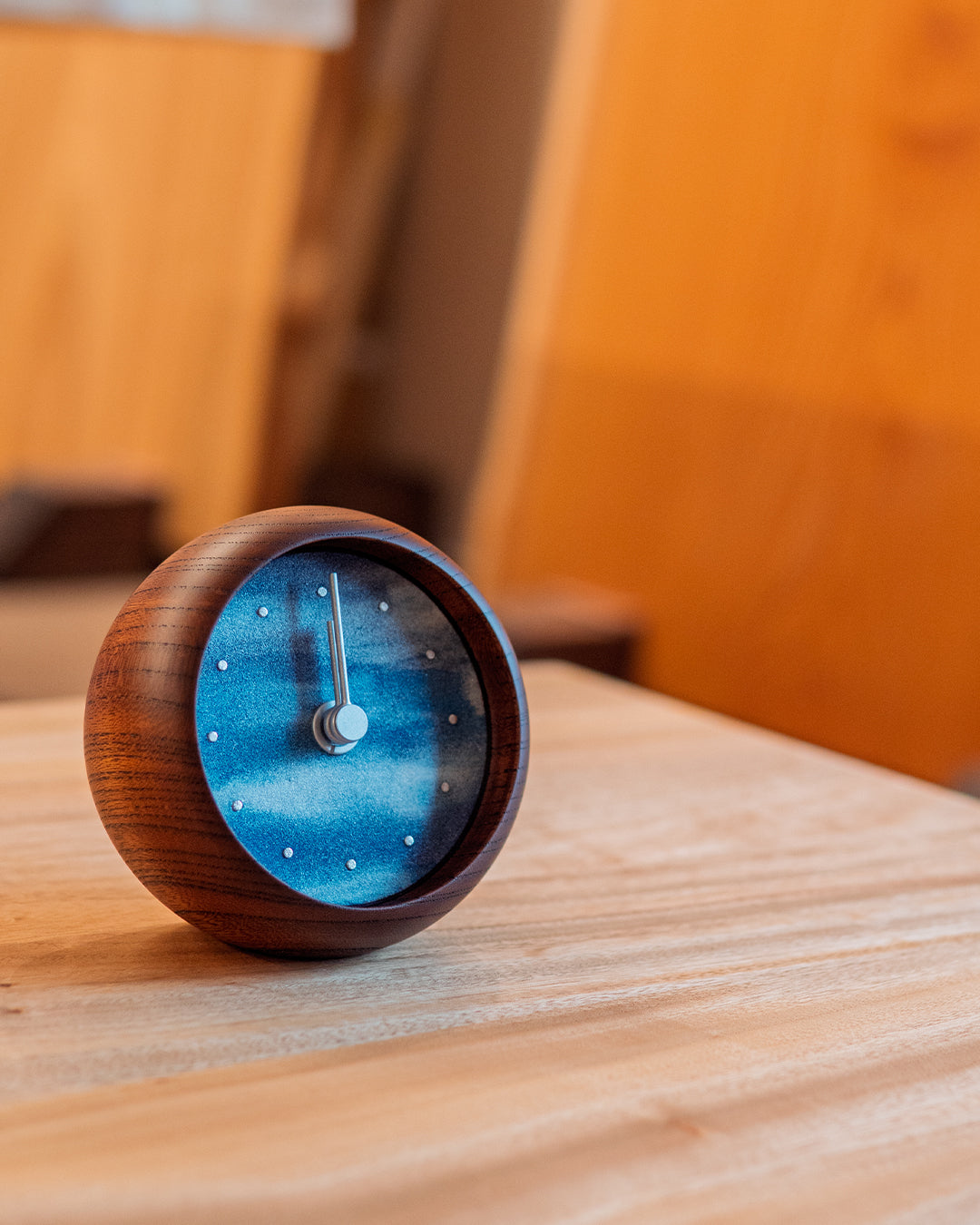 木の時計 | はなもっこ 置時計 彩霞|11-6