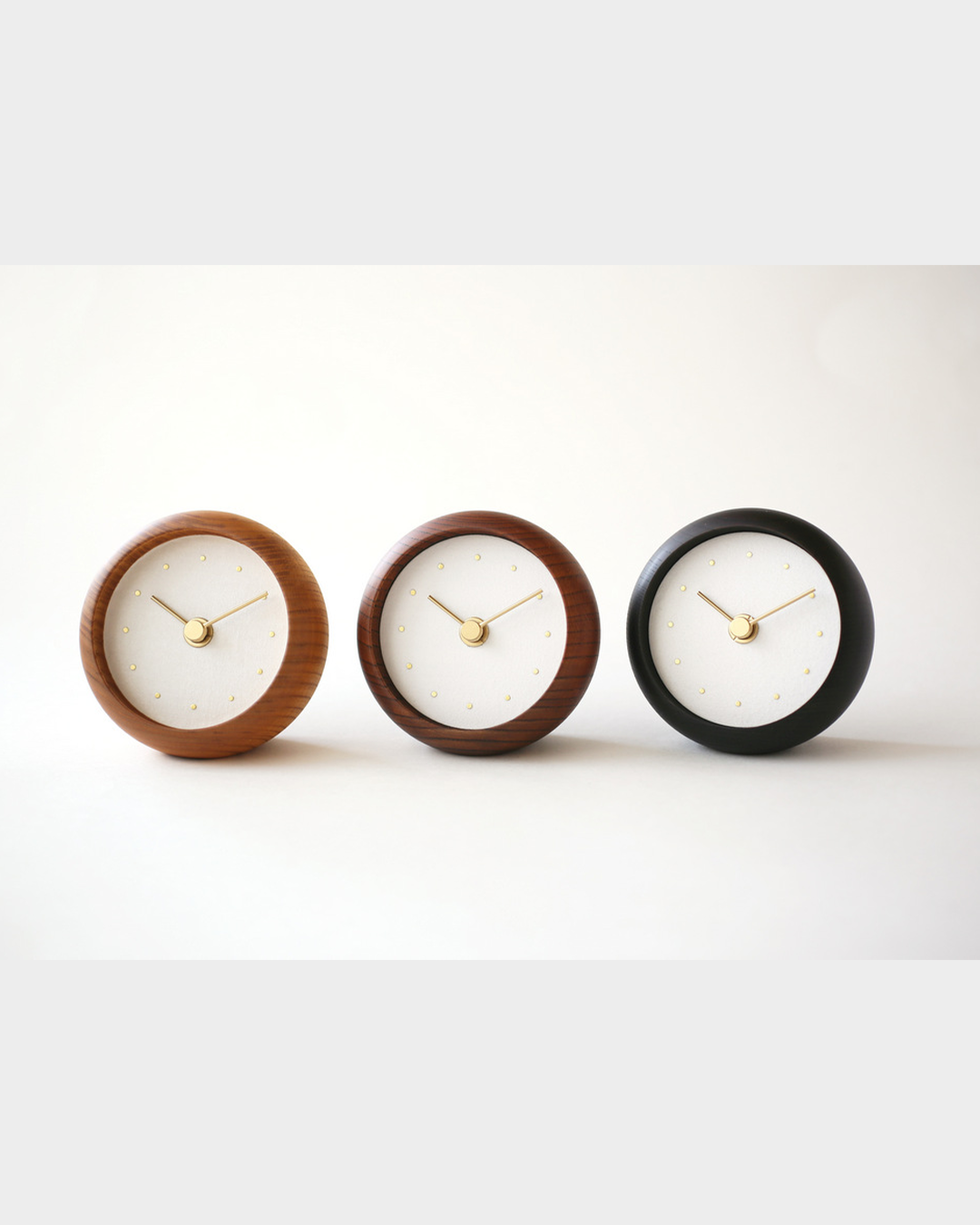 木の時計 | はなもっこ 置時計 群緑(ぐんろく)|11-5