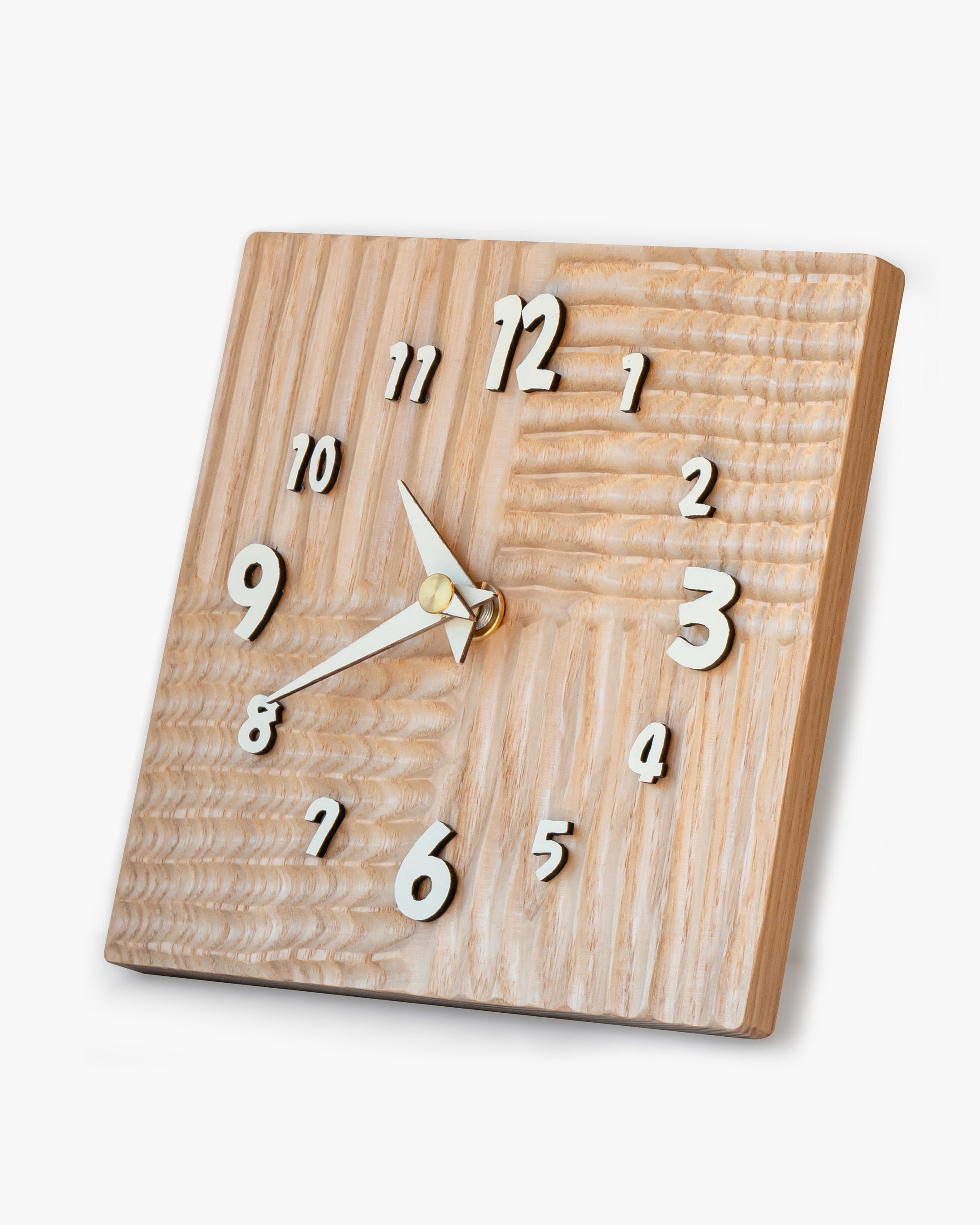 木の時計展 | スクエアの置きかけ時計|19-1