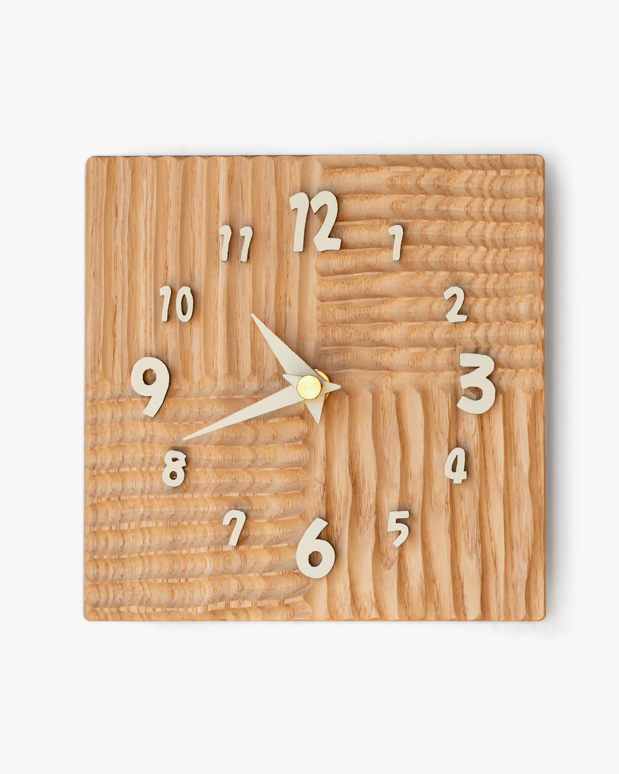 木の時計展 | スクエアの置きかけ時計|19-1