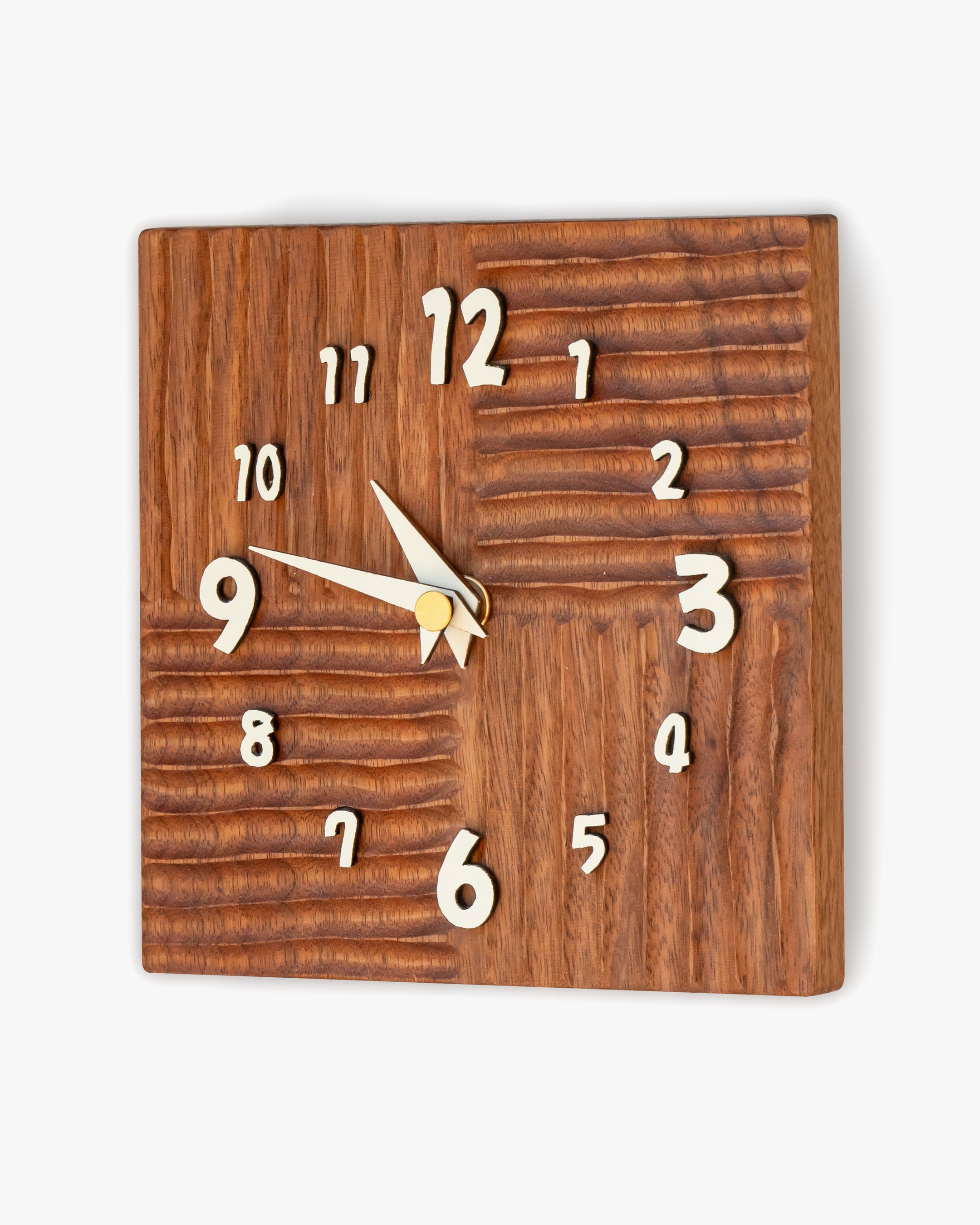 木の時計展 | スクエアの置きかけ時計|19-2