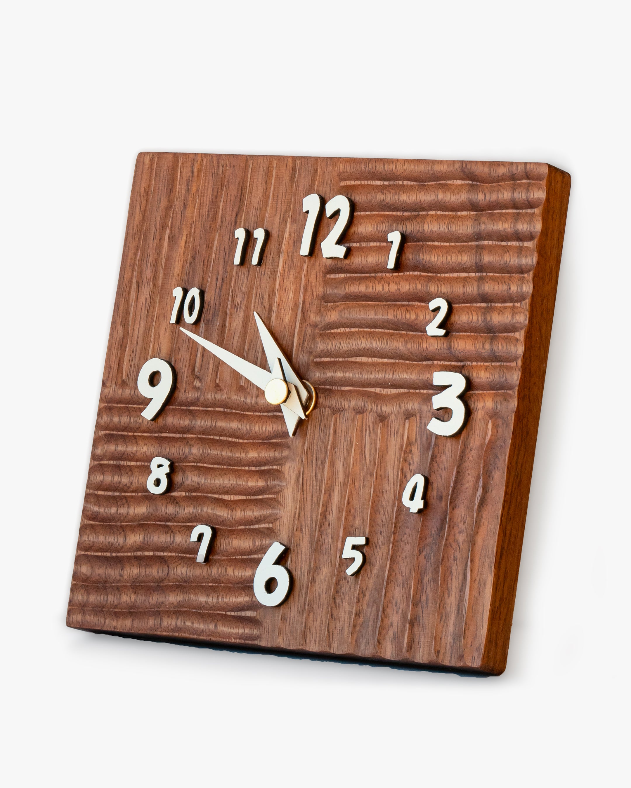 木の時計展 | スクエアの置きかけ時計|19-2