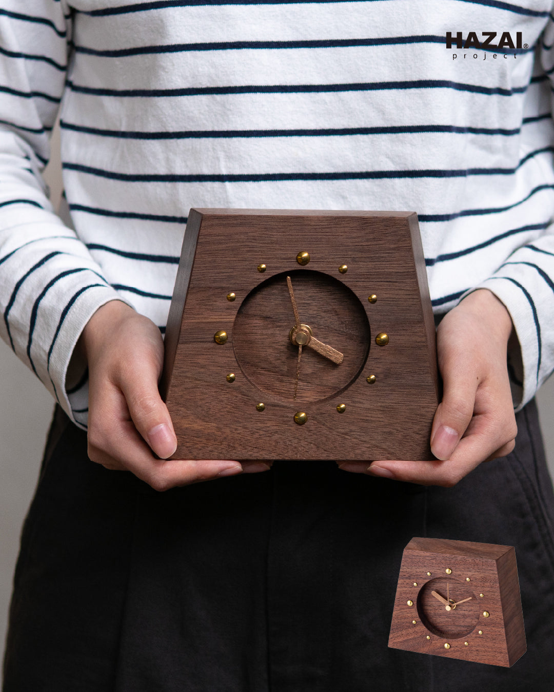 HAZAI clock - Walnut