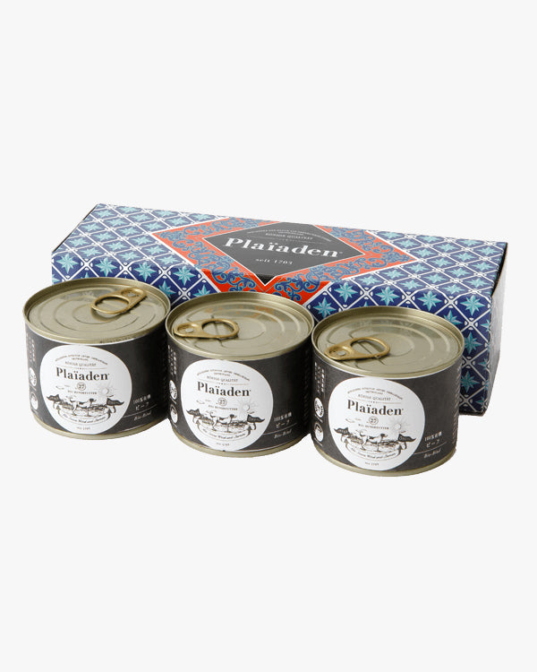 Plaïaden|100%有機 ギフトボックス3缶 ALLドイツ牛 for Dog