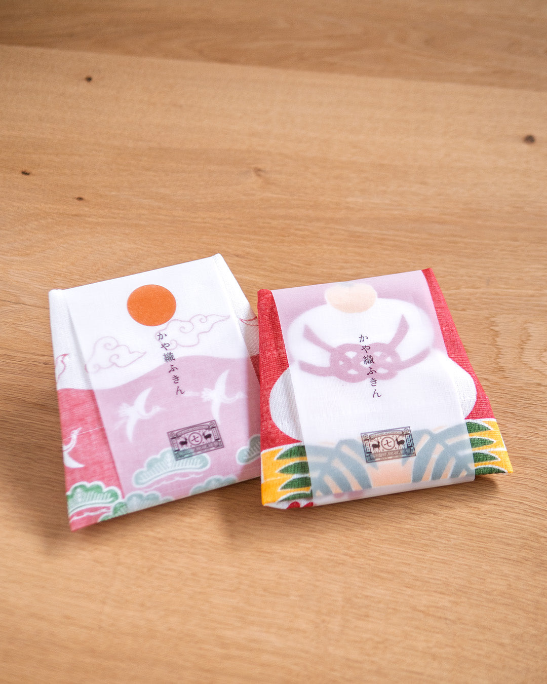 中川政七商店 | お正月のかや織ふきん 鏡餅 / 赤富士