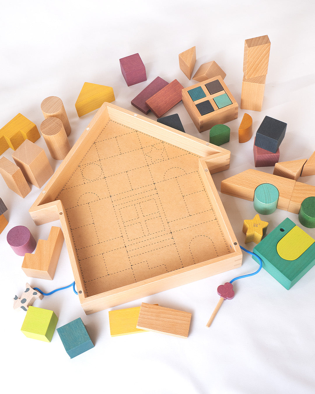 gg* |tsumiki(ツミキ)| 木のおうち積み木セット |2歳~