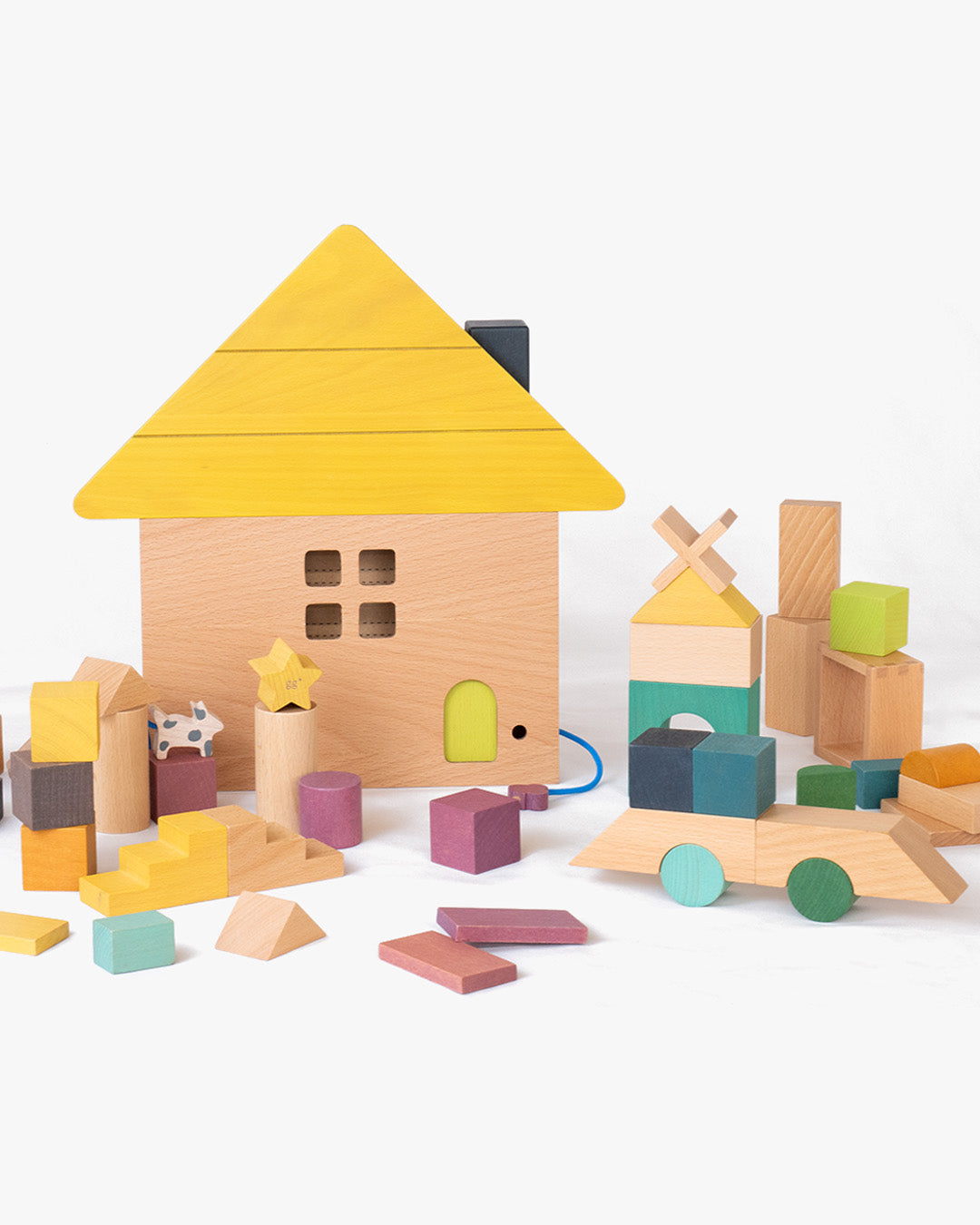 gg* |tsumiki(ツミキ)| 木のおうち積み木セット |2歳~
