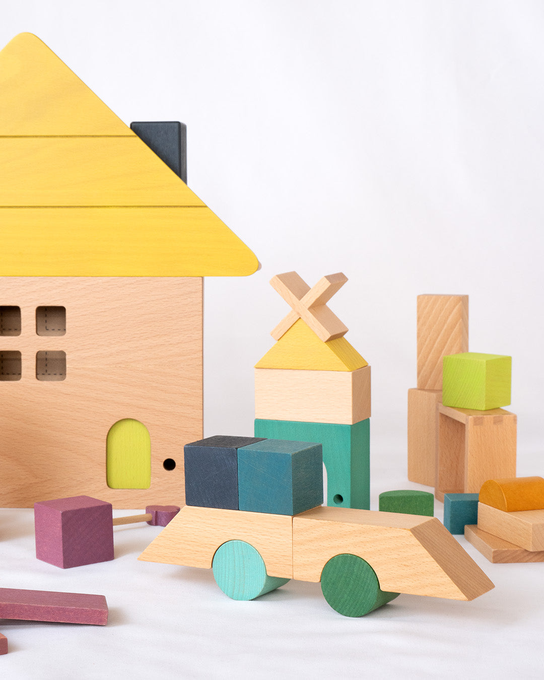 gg* |tsumiki(ツミキ)| 木のおうち積み木セット |2歳~