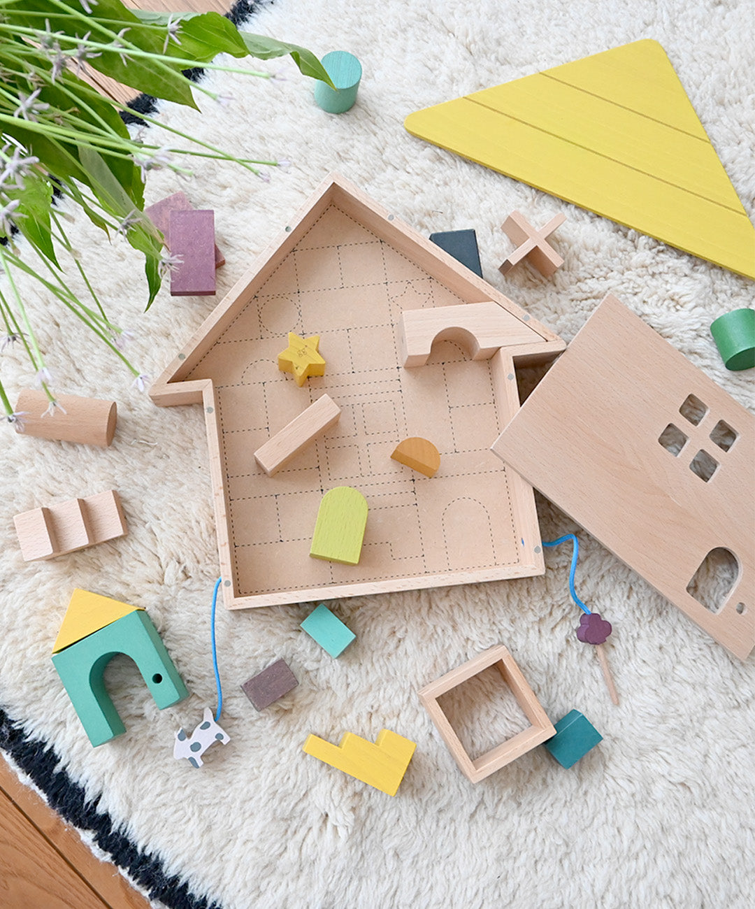 gg* |tsumiki(ツミキ)| 木のおうち積み木セット |2歳~