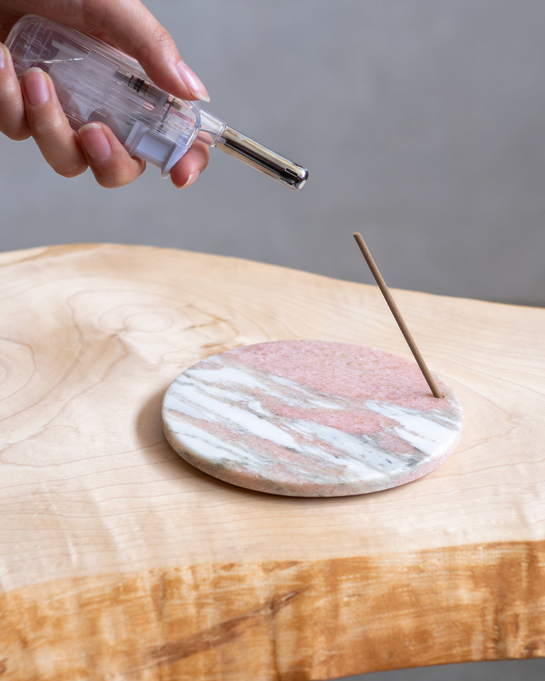 INASE|INCENSE HOLDER - pink ; ノルウェー産ノルウェージャンローズ < tadaima.別注 >