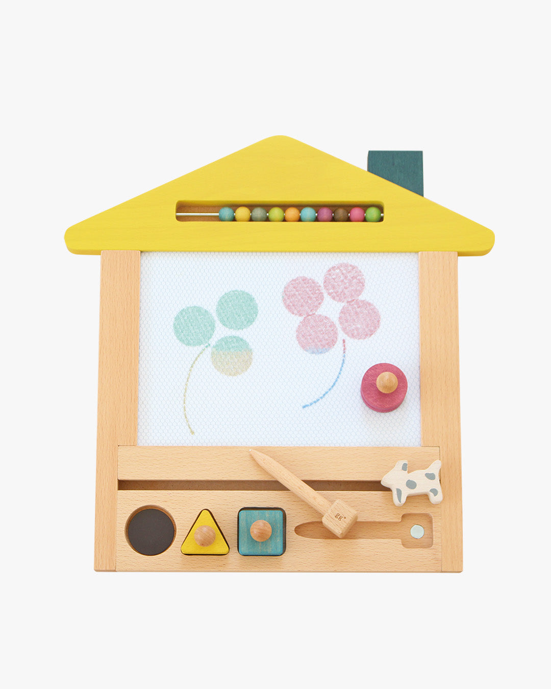 gg* |oekaki house dog(オエカキハウス)| 木のお絵かきボード|2歳~