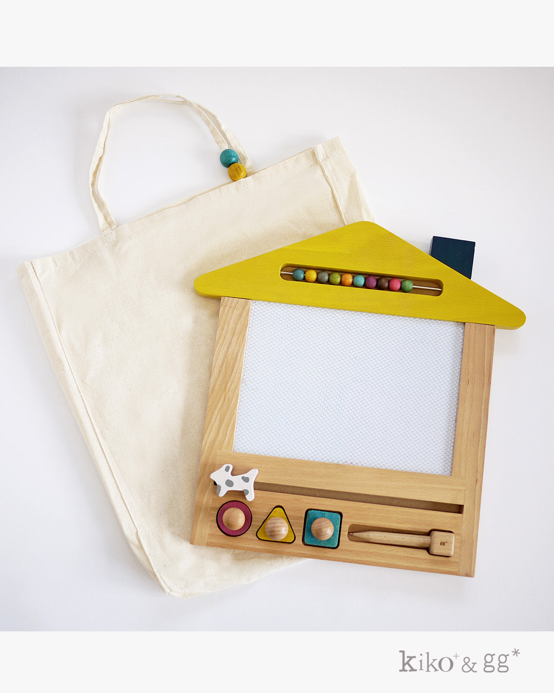 gg* |oekaki house dog(オエカキハウス)| 木のお絵かきボード|2歳~