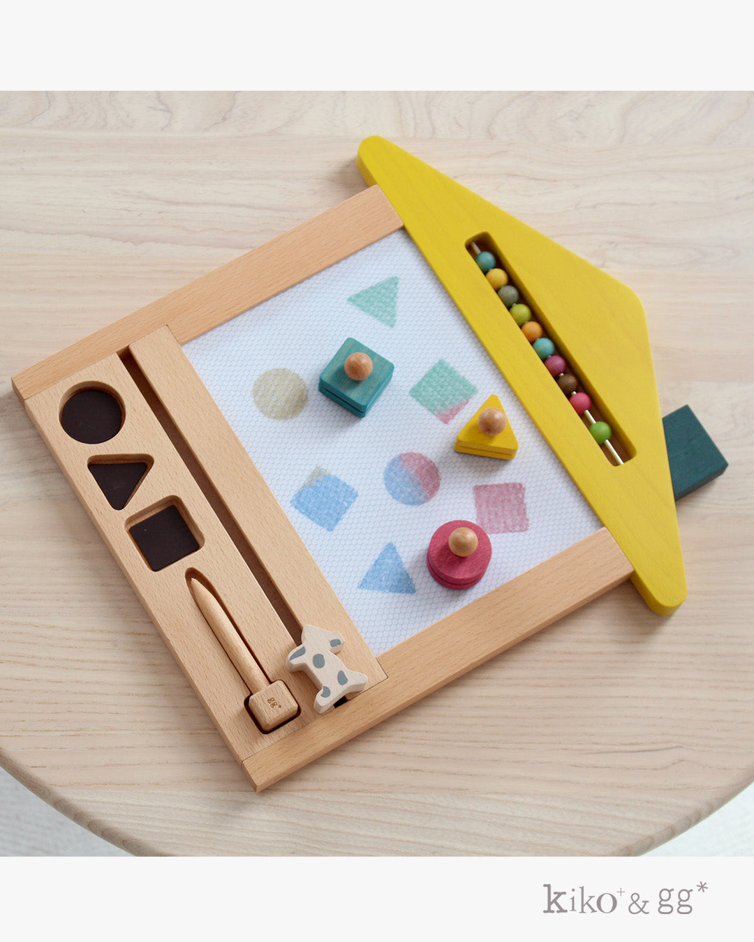 gg* |oekaki house dog(オエカキハウス)| 木のお絵かきボード|2歳~