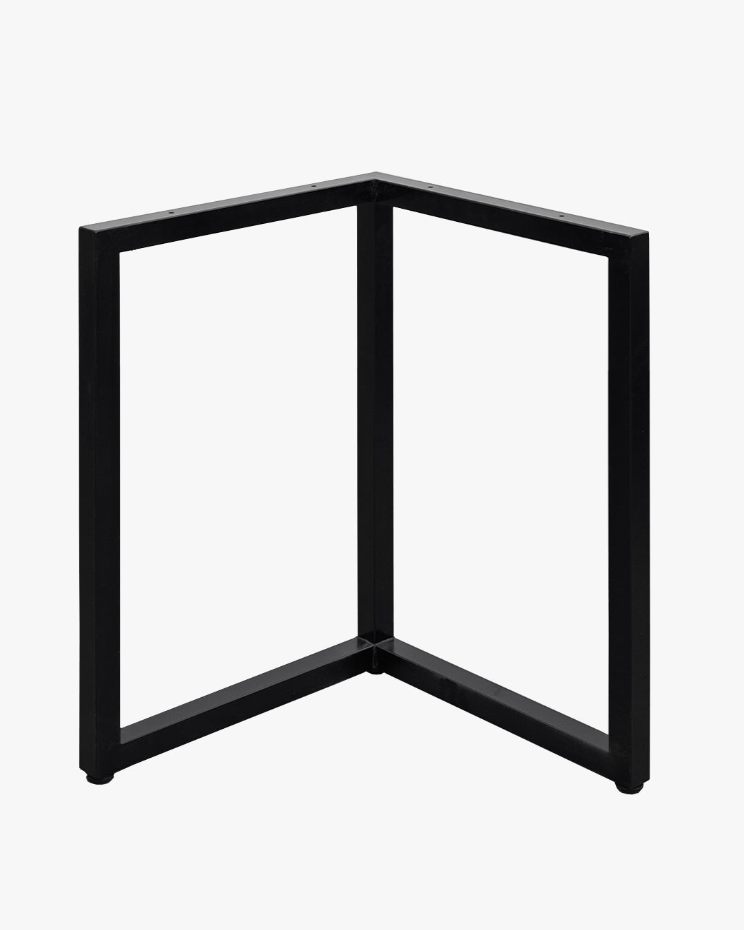 テーブル脚 | 国産スチール脚 L字脚 ブラック 2脚セット