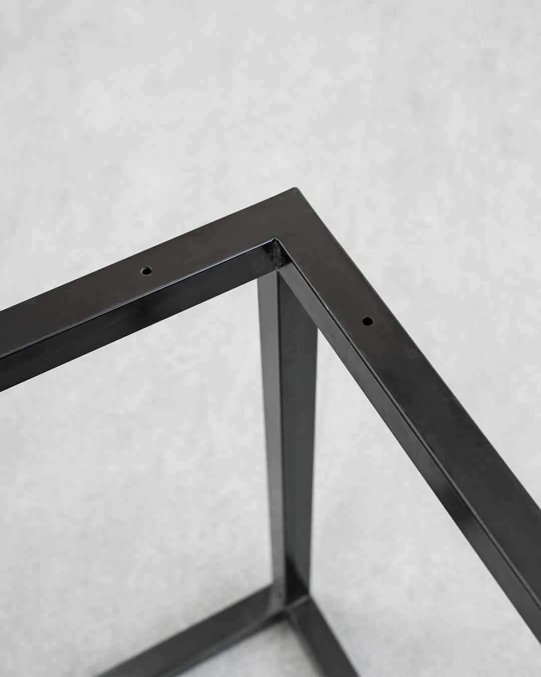テーブル脚 | 国産スチール脚 L字脚 ブラック 2脚セット