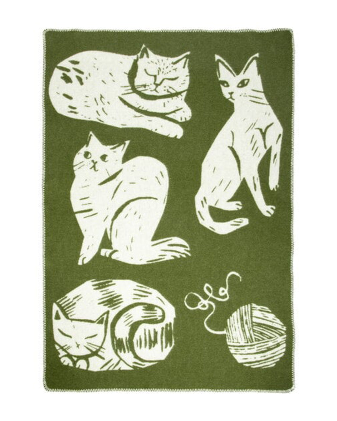 LAPUAN KANKURIT | KISSANPÄIVÄT ウールブランケット(90x130cm)