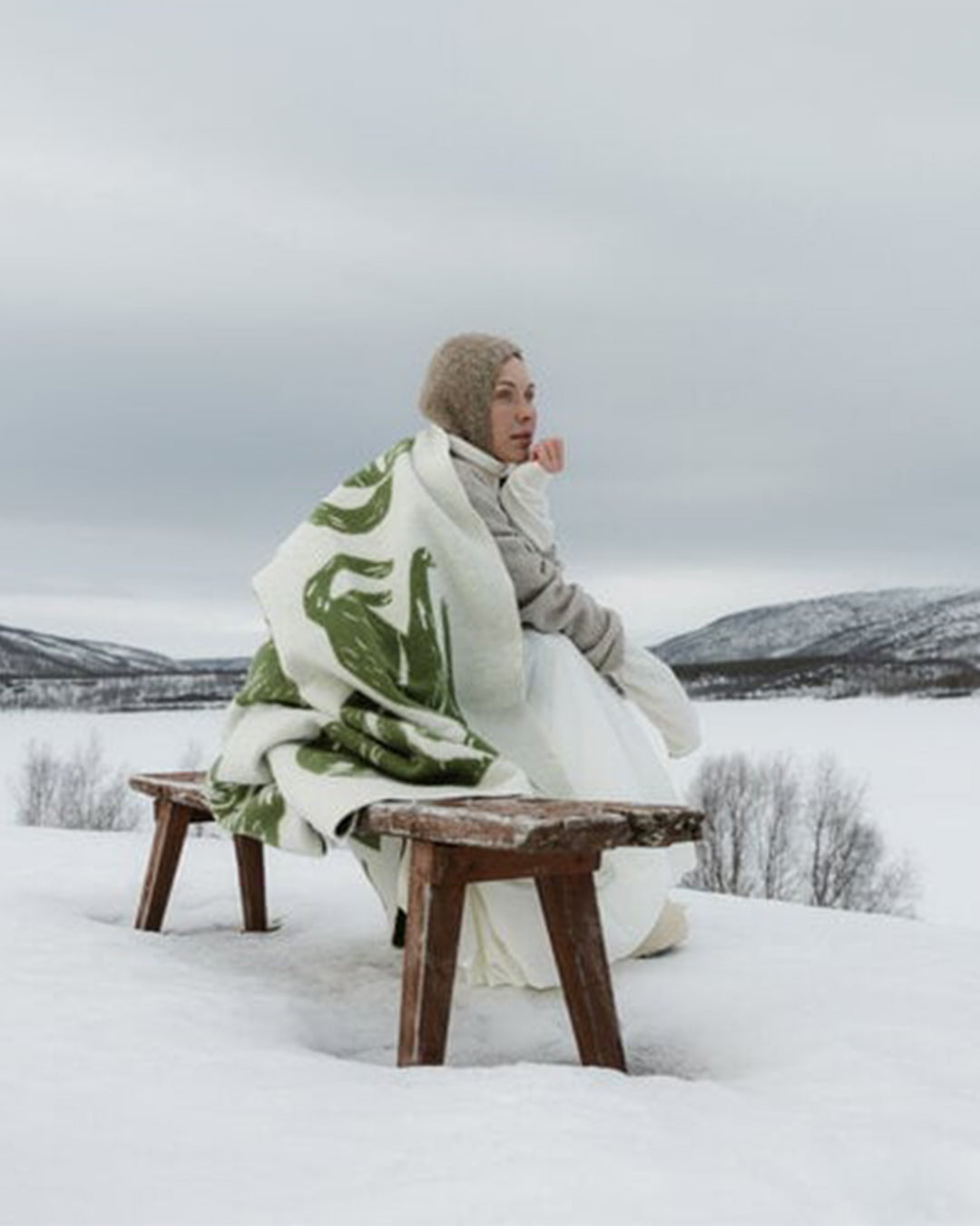 LAPUAN KANKURIT | KISSANPÄIVÄT ウールブランケット(90x130cm)