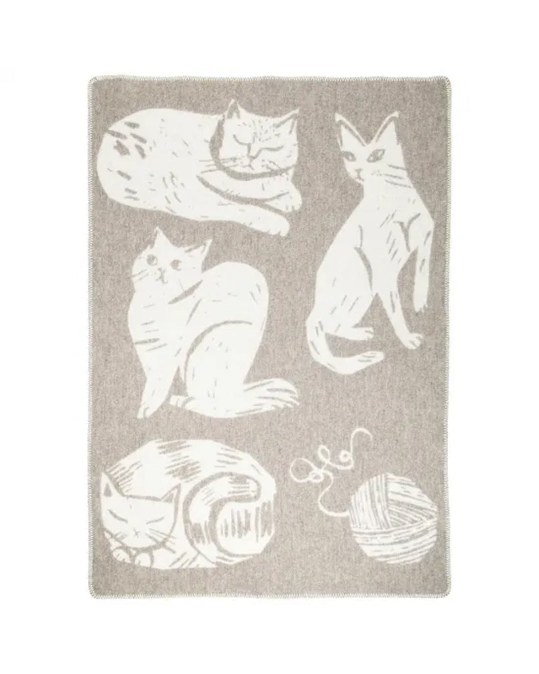 LAPUAN KANKURIT | KISSANPÄIVÄT ウールブランケット(90x130cm)