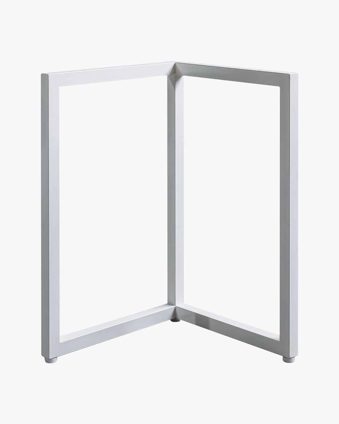 テーブル脚 | 国産スチール脚 L字脚 ホワイト 2脚セット