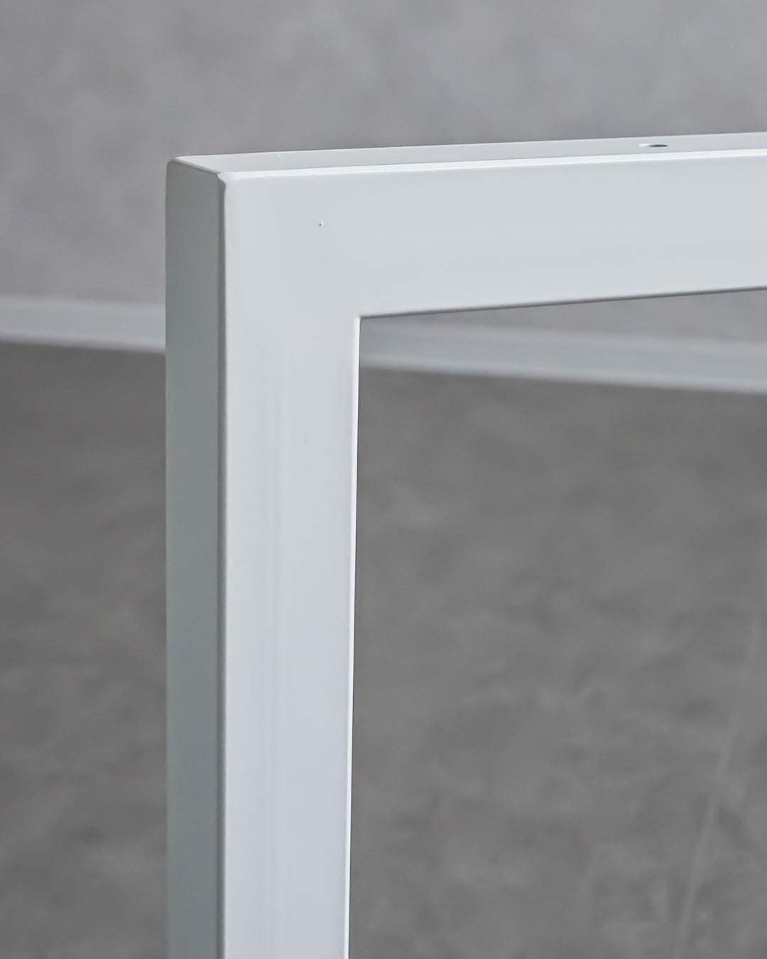 テーブル脚 | 国産スチール脚 L字脚 ホワイト 2脚セット