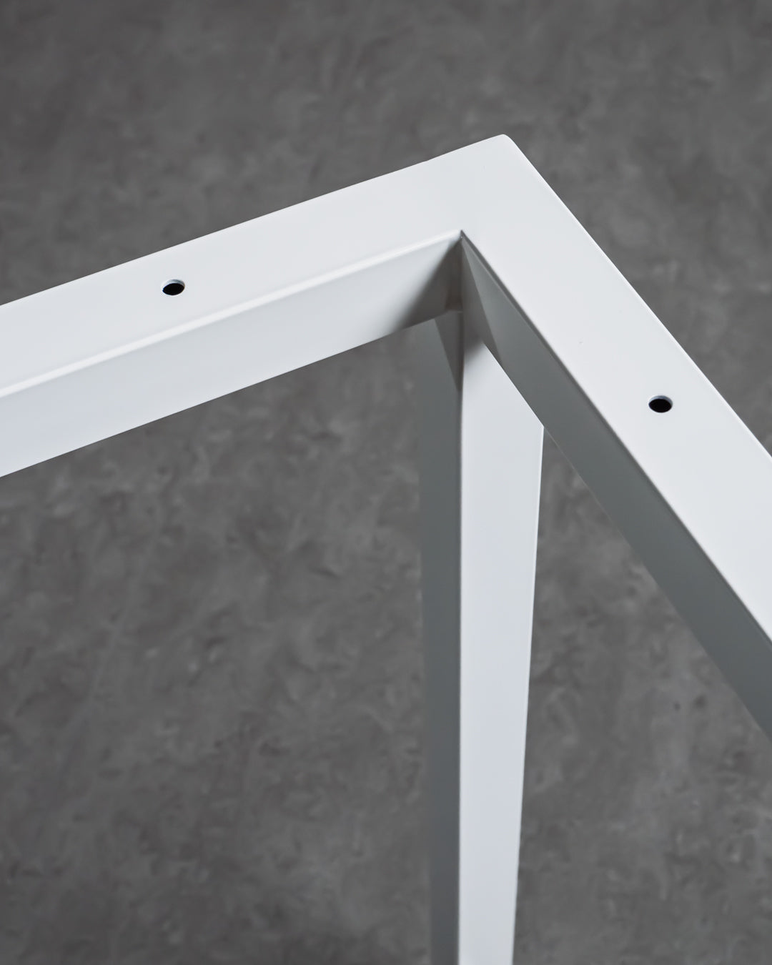テーブル脚 | 国産スチール脚 L字脚 ホワイト 2脚セット