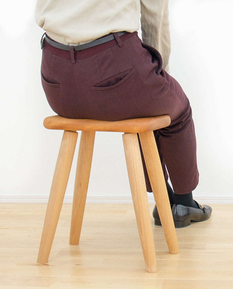 【ふるさと納税】ふっくらスツール ブラウン(赤茶色)系統