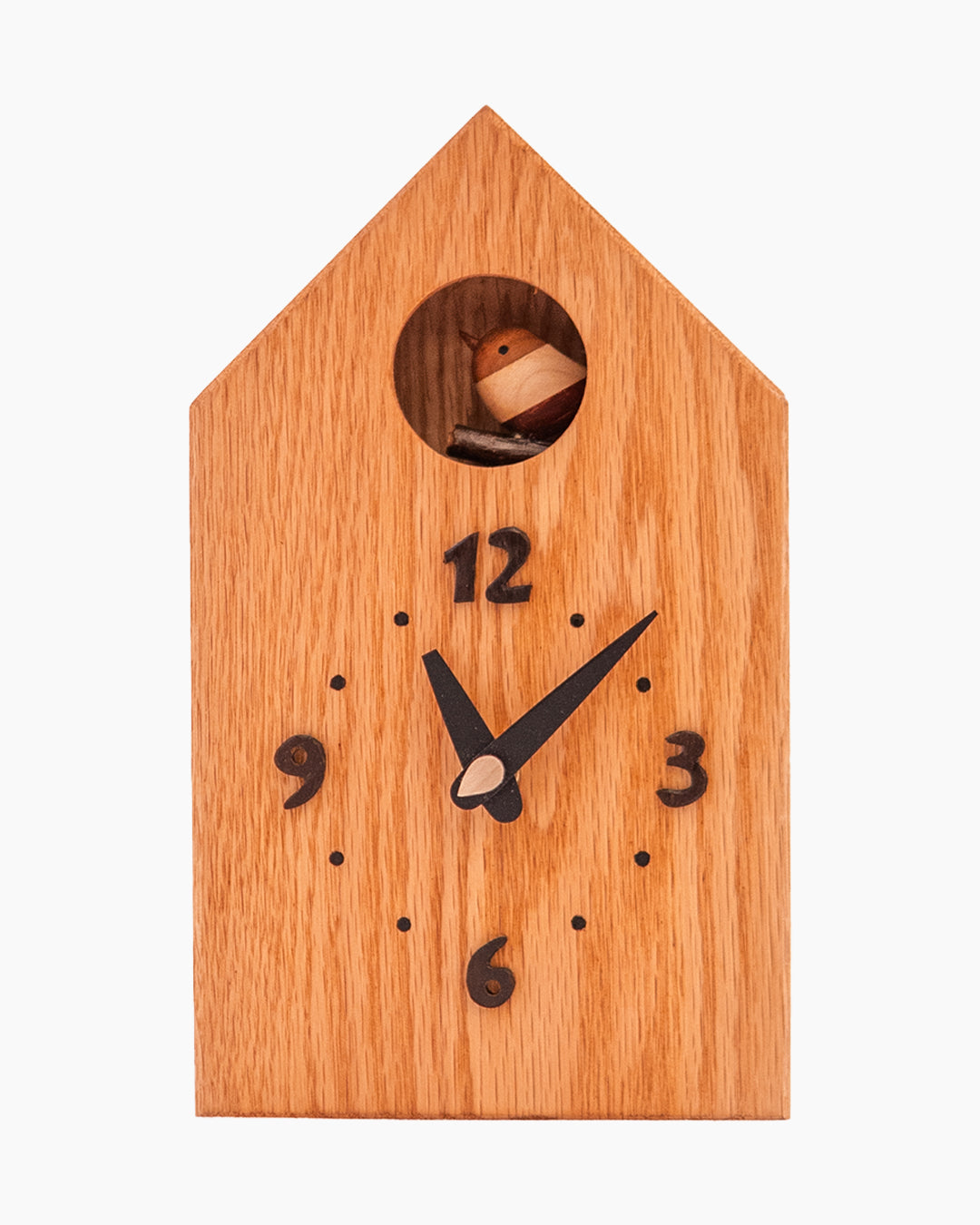 木の時計展 ｜ WOOD-TOP 置き時計 小鳥の巣箱｜3-2