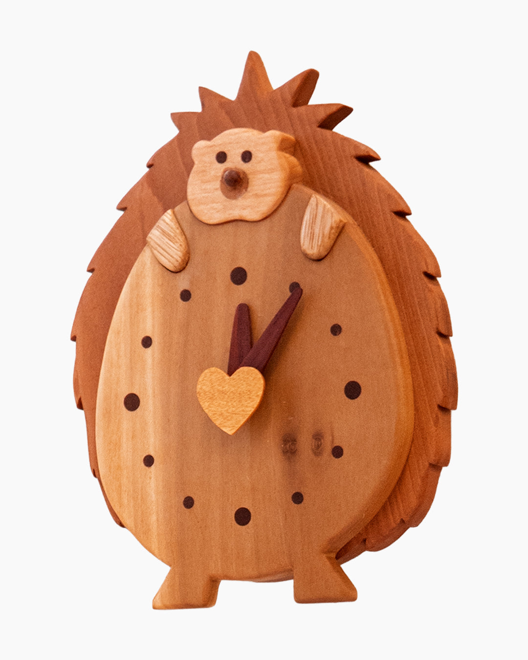 木の時計展 ｜ 工房昇楽 置き＆掛け時計 ハリネズミ｜8-3