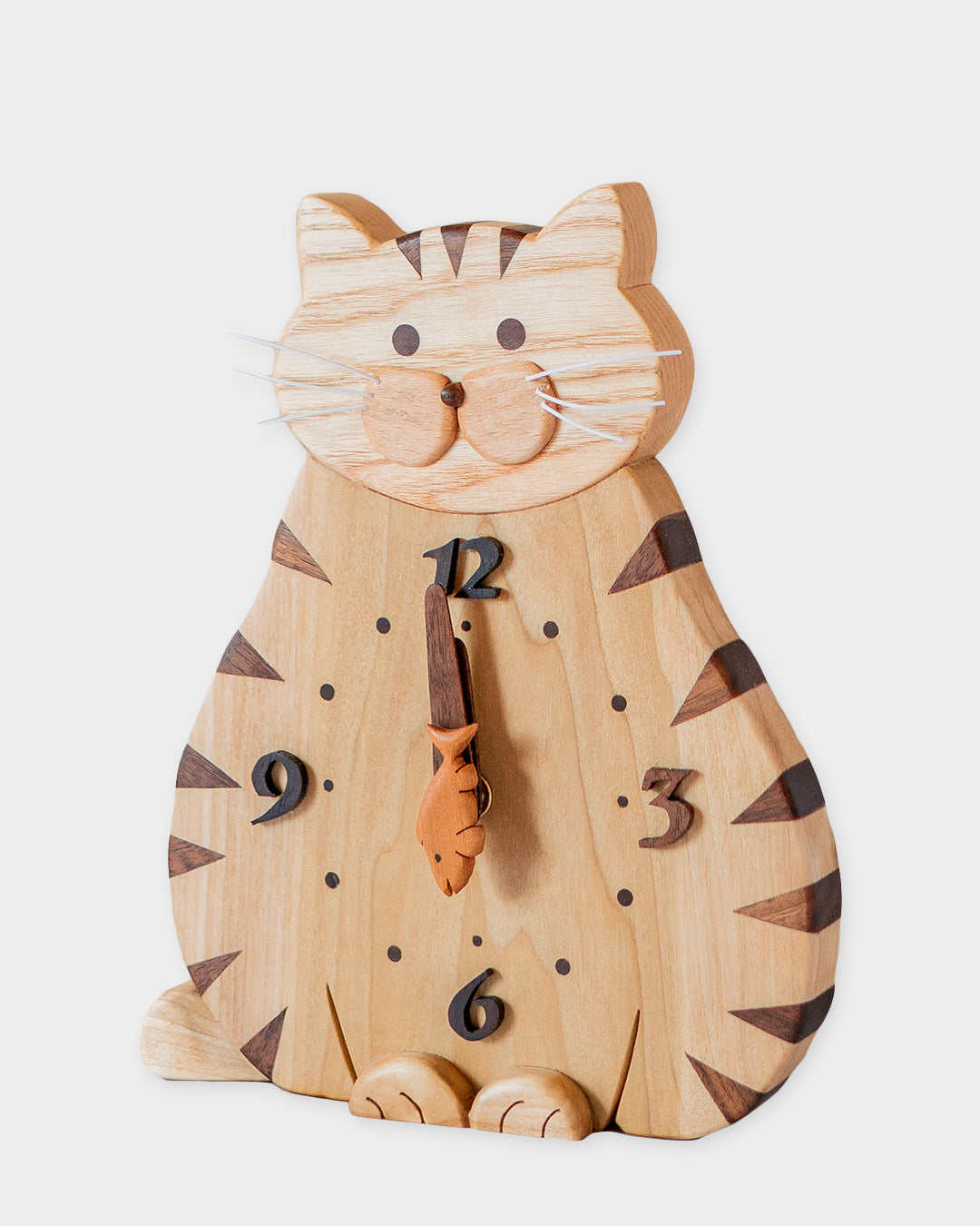 木の時計展 ｜ 工房昇楽 置き＆掛け時計 虎猫｜4-7