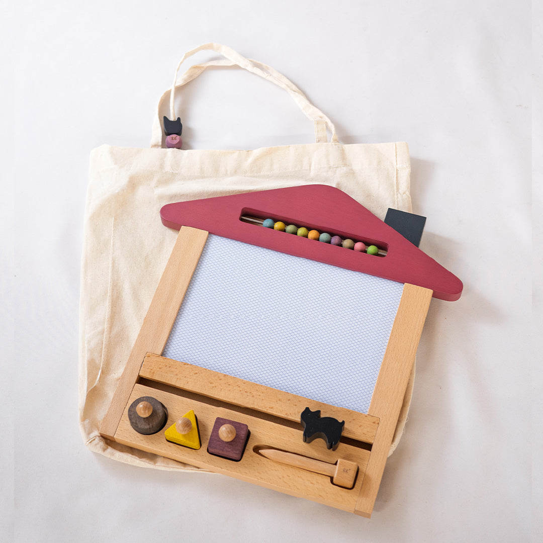 gg* ｜oekaki house dog（オエカキハウス）｜ 木のお絵かきボード｜2歳～