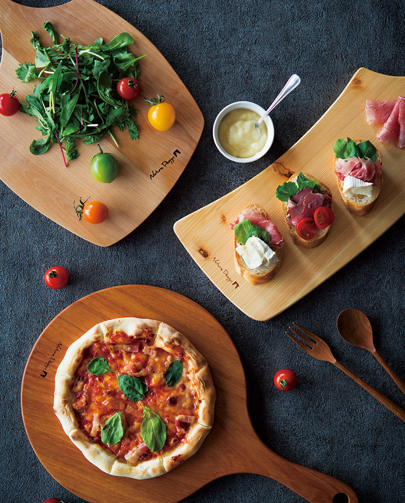 pizza nista スケート型まな板 カッティングボード 【Pizza】