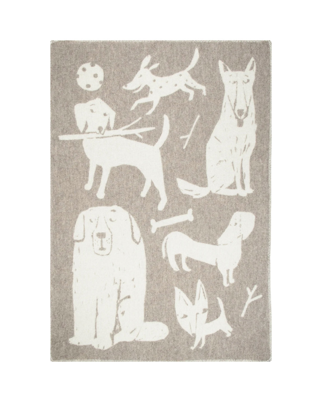 LAPUAN KANKURIT ウールブランケット　90✖️130 犬柄 LAPUAN KANKURIT | KOIRAPUISTO ウールブランケット（90x130cm）