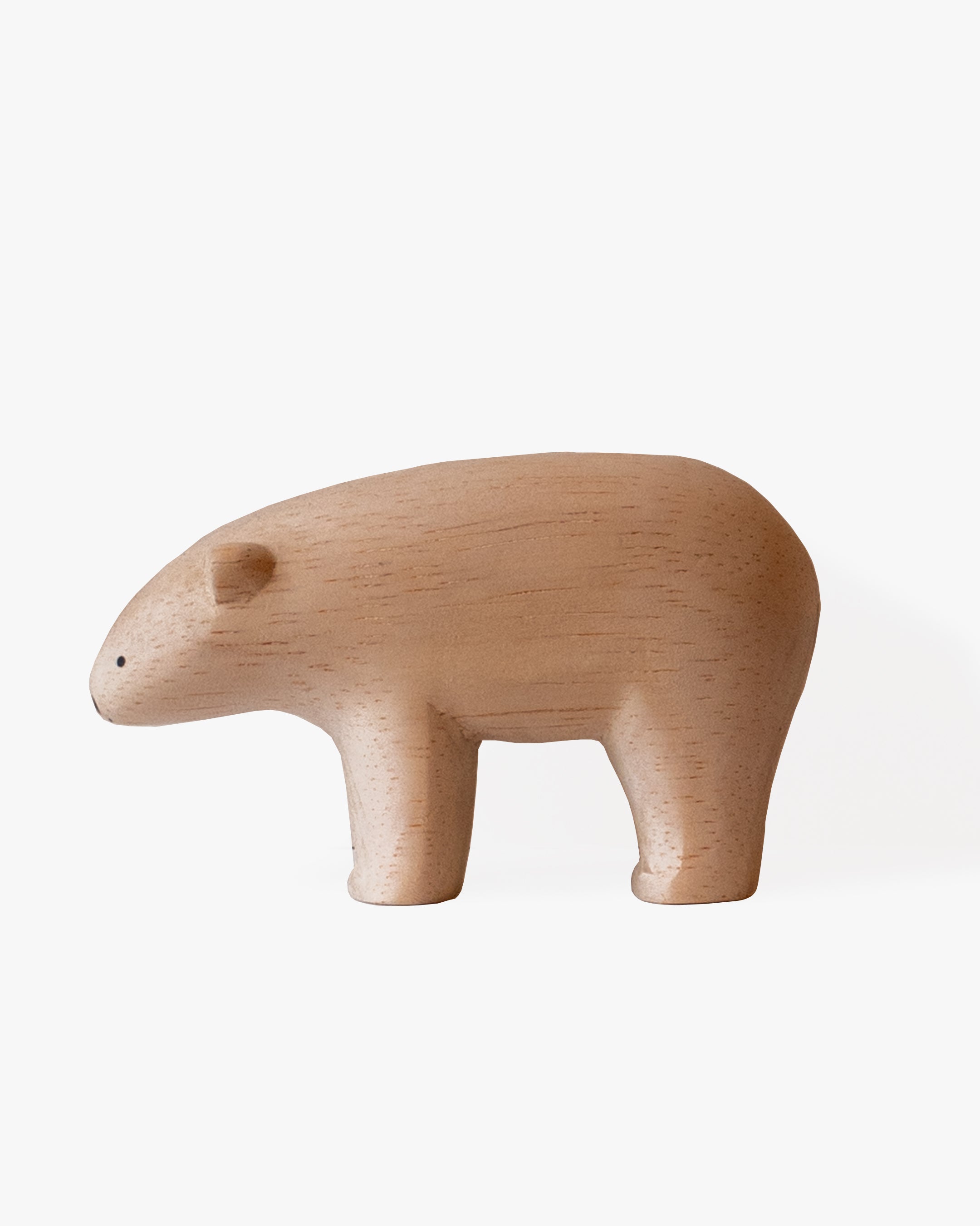 シロクマの子供　木彫り シロクマの子ども(木彫)25号 | wood and wool animals STORE