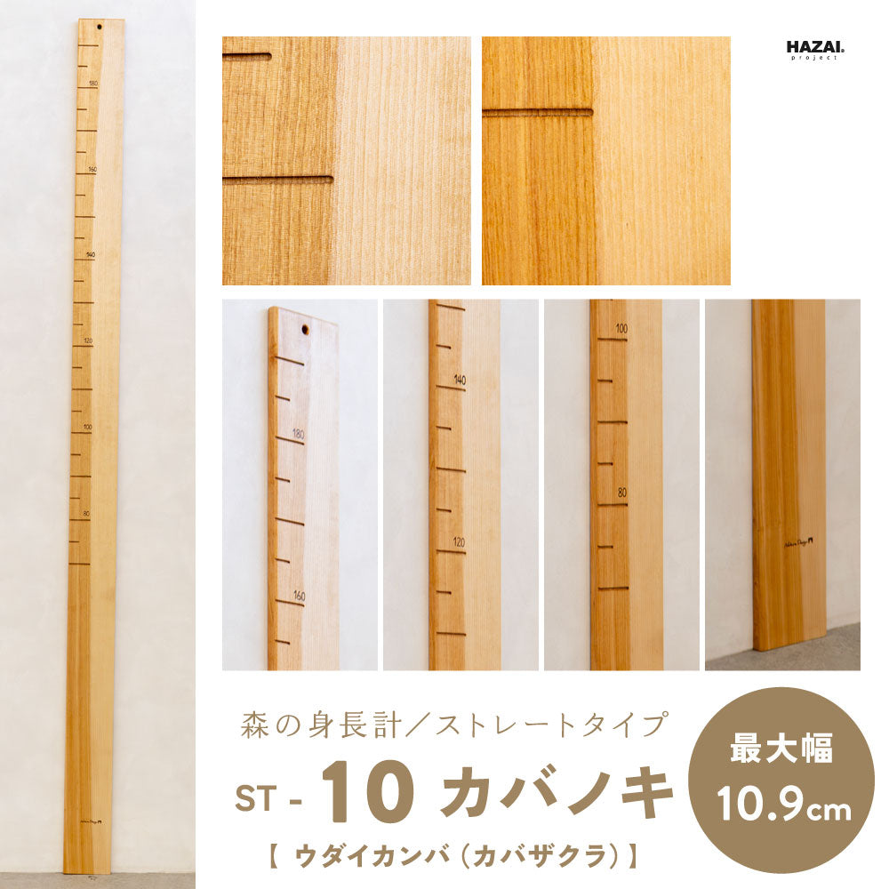 写真で木目が選べる１点モノ｜ 森の身長計