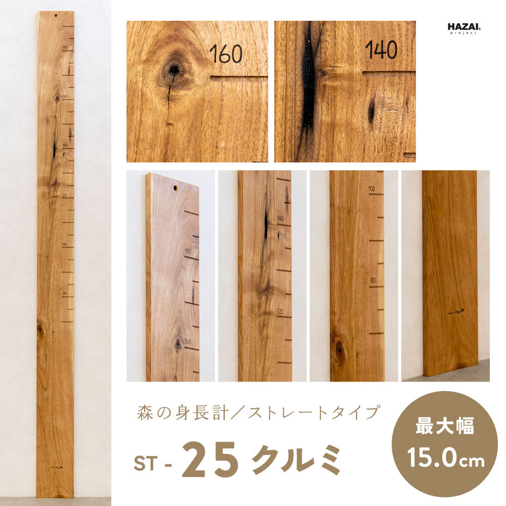 写真で木目が選べる１点モノ｜ 森の身長計