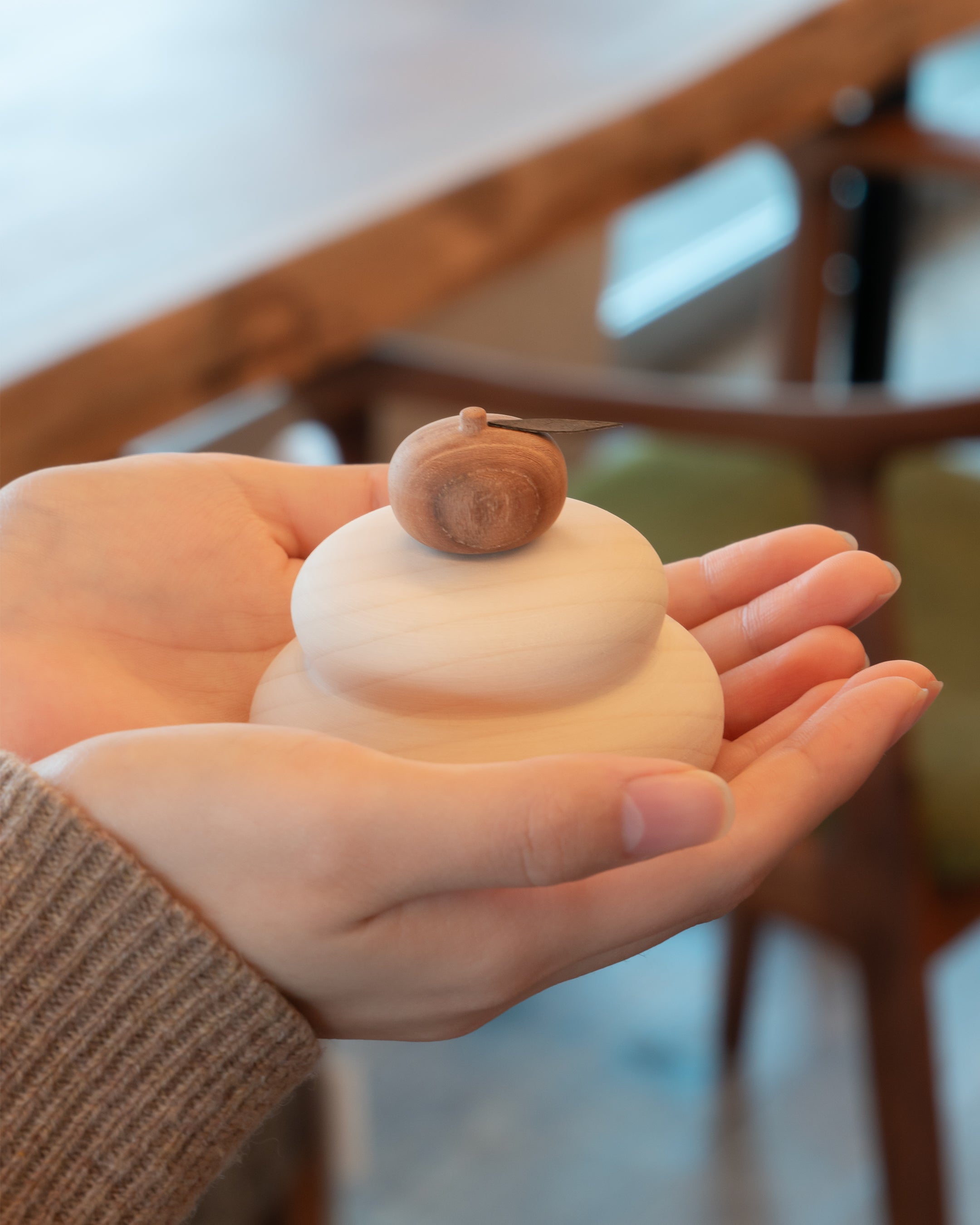 谷口｜木の鏡餅 正月飾り