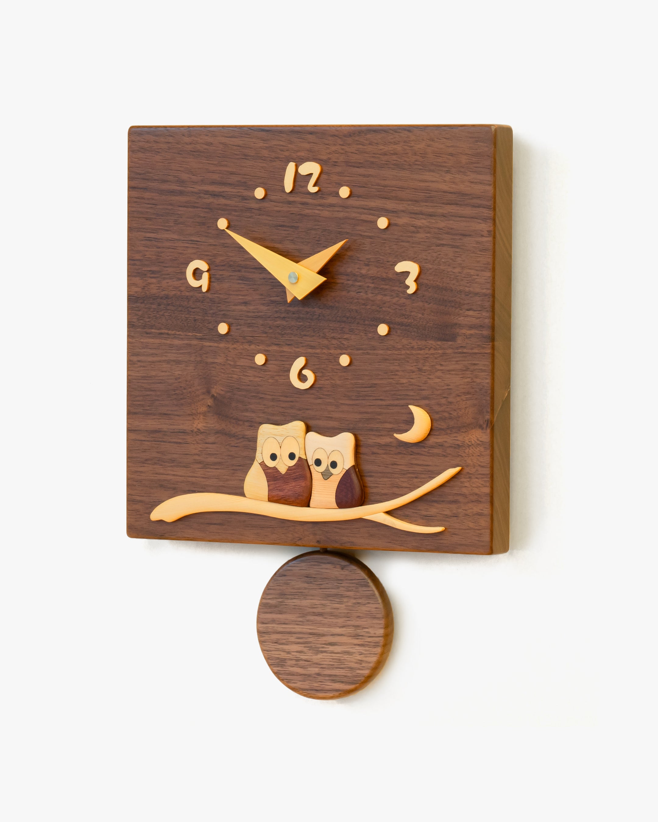 木の時計展 ｜ 工房ペッカー  F10 ウォルナット振子時計｜ 14-2